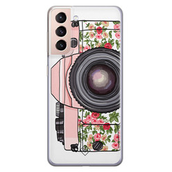 Casimoda Samsung Galaxy S21 siliconen hoesje - Hippie camera