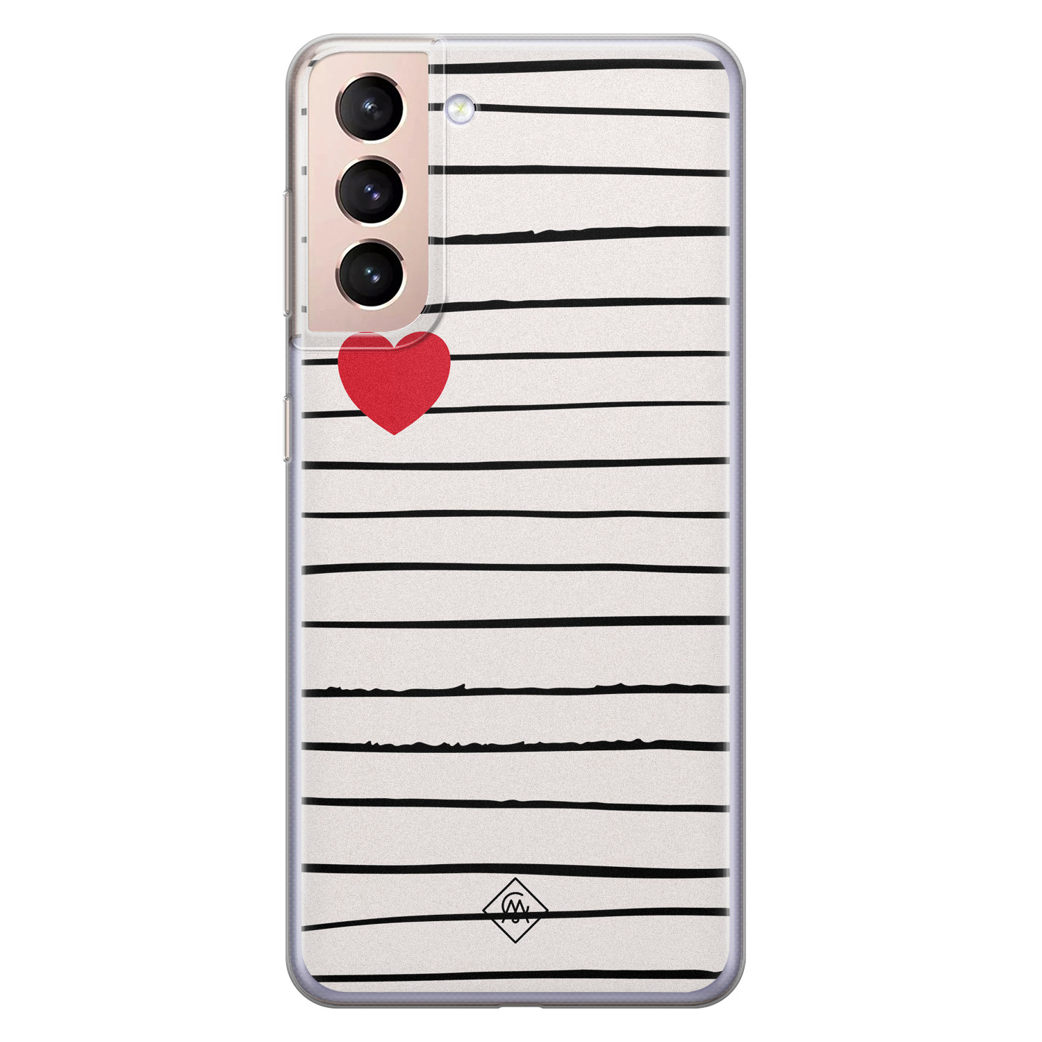 Samsung Galaxy S21 siliconen hoesje - Heart queen