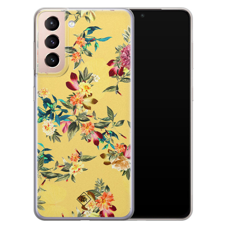 Casimoda Samsung Galaxy S21 siliconen hoesje - Floral days