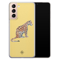 Casimoda Samsung Galaxy S21 siliconen hoesje - Leo wild