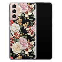 Casimoda Samsung Galaxy S21 siliconen hoesje - Flowerpower