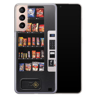 Casimoda Samsung Galaxy S21 siliconen hoesje - Snoepautomaat