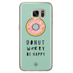 Casimoda Samsung Galaxy S7 siliconen hoesje - Donut worry