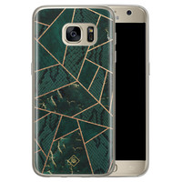 Casimoda Samsung Galaxy S7 siliconen hoesje - Abstract groen