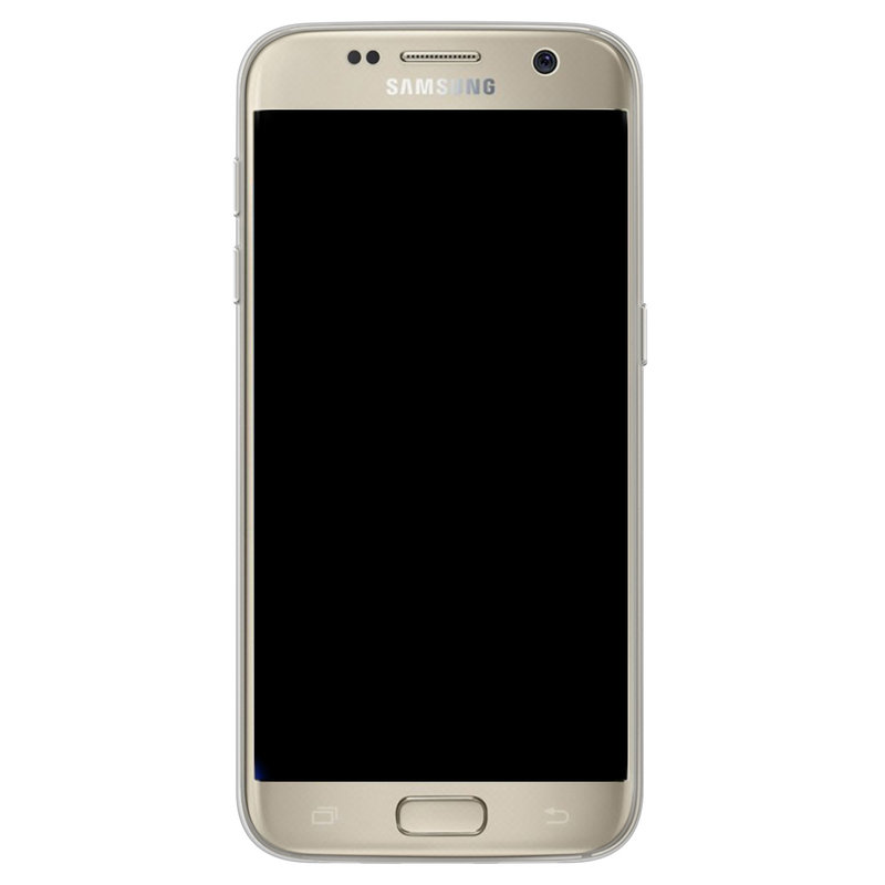 Casimoda Samsung Galaxy S7 siliconen hoesje - Marmer blauw goud