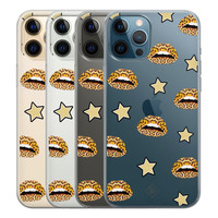 Casimoda iPhone 12 Pro Max transparant hoesje - Leo kisses