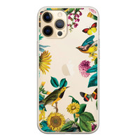 Casimoda iPhone 12 Pro Max transparant hoesje - Sunflowers