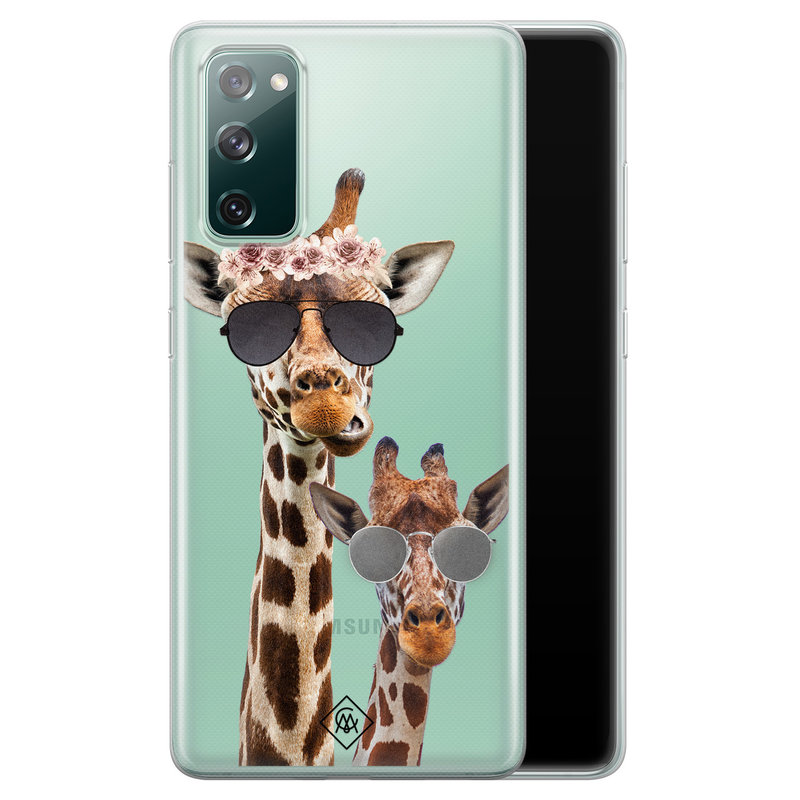 Casimoda Samsung Galaxy S20 FE transparant hoesje - Giraffe