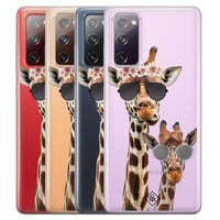 Casimoda Samsung Galaxy S20 FE transparant hoesje - Giraffe