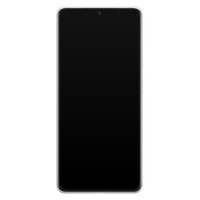 Casimoda Samsung Galaxy S21 Ultra siliconen telefoonhoesje - Parelmoer marmer