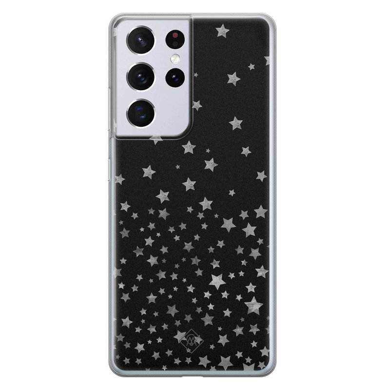 Casimoda Samsung Galaxy S21 Ultra siliconen hoesje - Falling stars