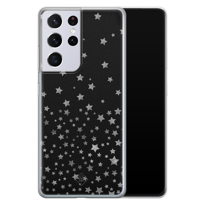 Casimoda Samsung Galaxy S21 Ultra siliconen hoesje - Falling stars