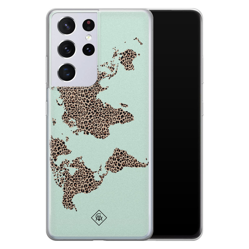 Casimoda Samsung Galaxy S21 Ultra siliconen hoesje - Wild world