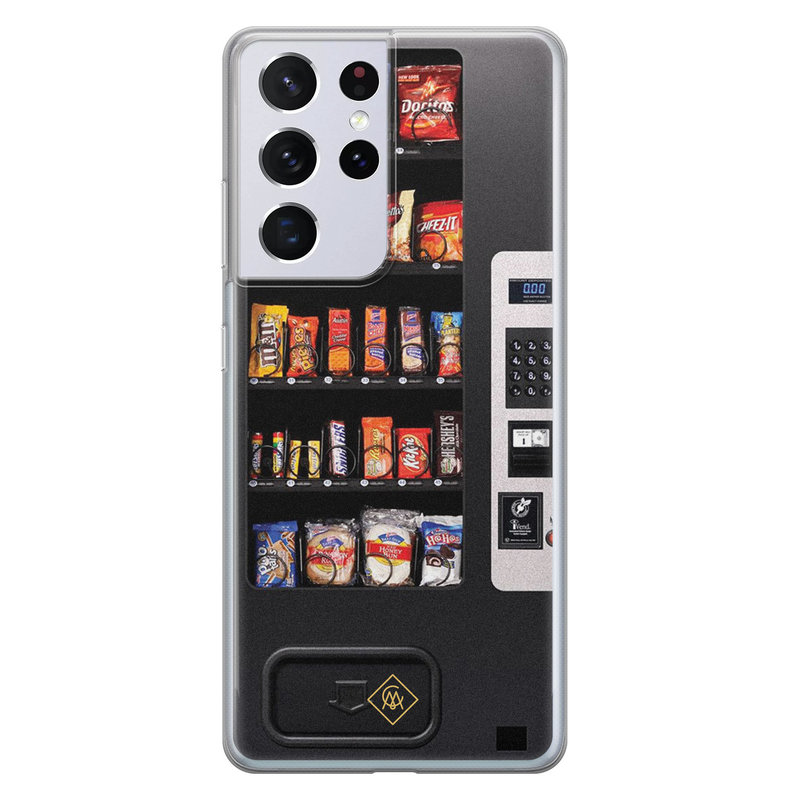 Casimoda Samsung Galaxy S21 Ultra siliconen hoesje - Snoepautomaat