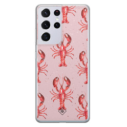 Casimoda Samsung Galaxy S21 Ultra siliconen hoesje - Lobster all the way