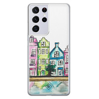 Casimoda Samsung Galaxy S21 Ultra siliconen telefoonhoesje - Amsterdam