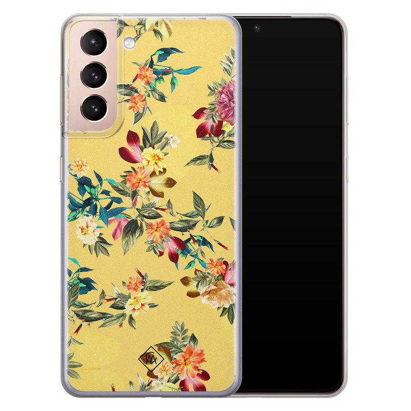 Casimoda Samsung Galaxy S21 Plus siliconen hoesje - Floral days