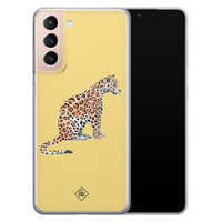 Casimoda Samsung Galaxy S21 Plus siliconen hoesje - Leo wild