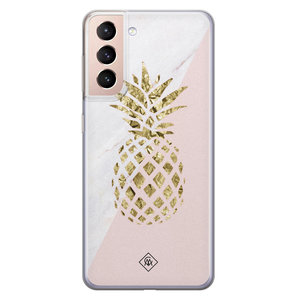 Casimoda Samsung Galaxy S21 Plus siliconen hoesje - Ananas