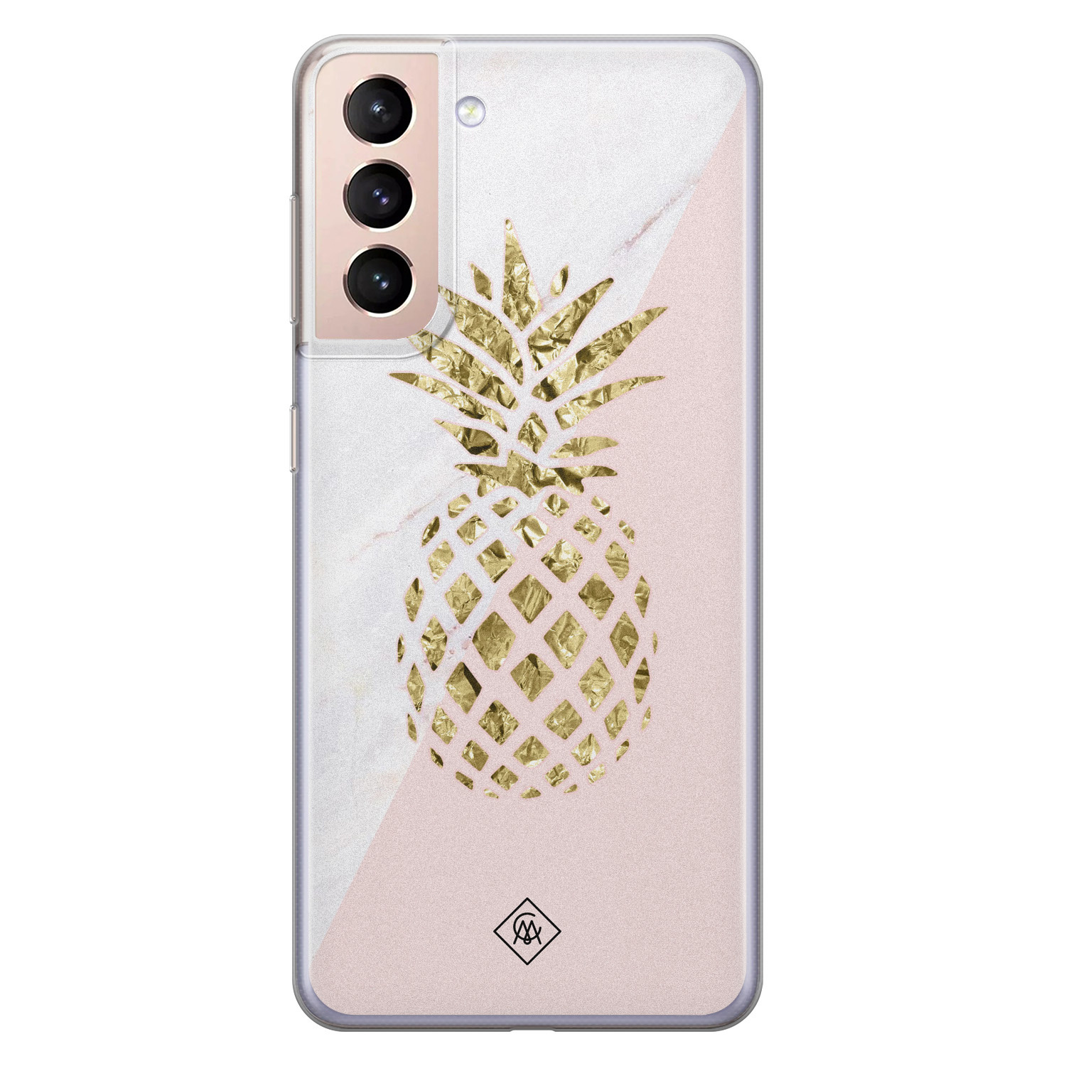 Samsung Galaxy S21 Plus siliconen hoesje - Ananas