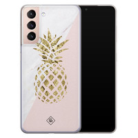 Casimoda Samsung Galaxy S21 Plus siliconen hoesje - Ananas