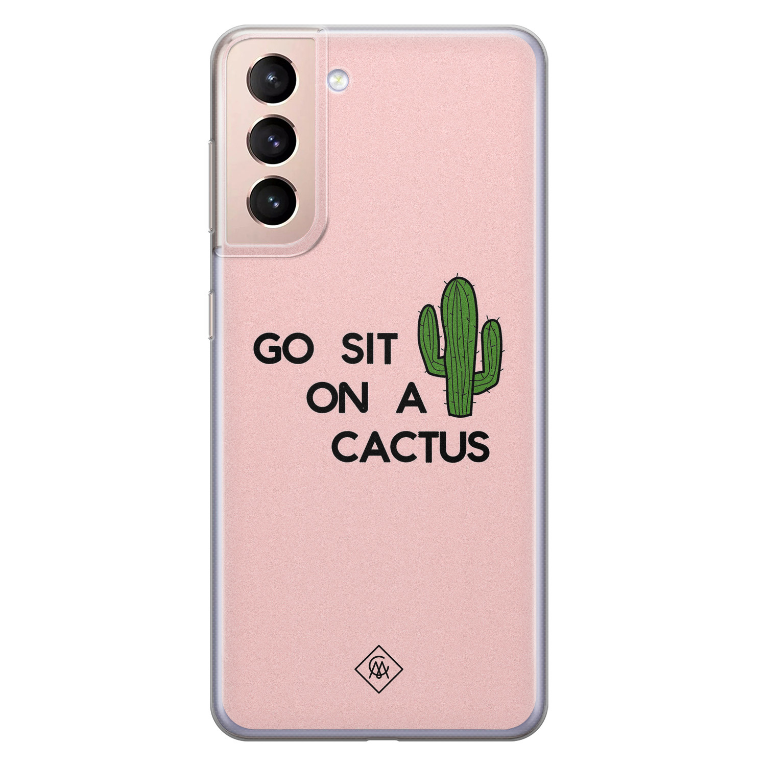 Samsung Galaxy S21 Plus siliconen hoesje Go sit on a cactus