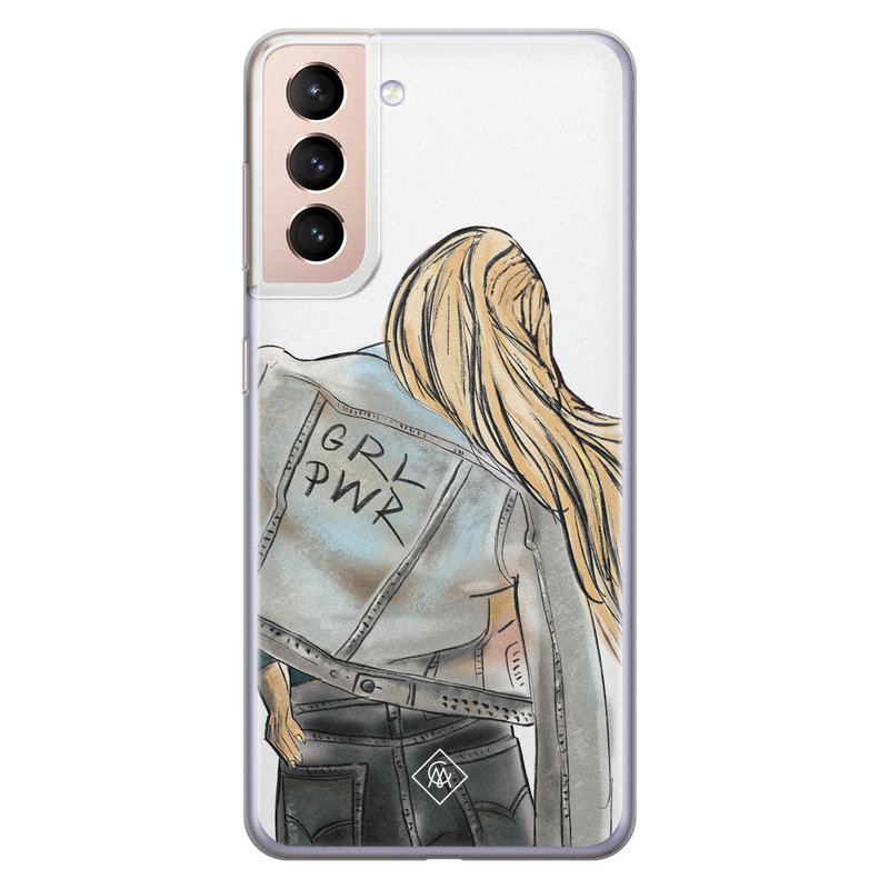 Casimoda Samsung Galaxy S21 Plus siliconen hoesje - GRL PWR