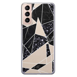 Casimoda Samsung Galaxy S21 Plus siliconen hoesje - Abstract painted