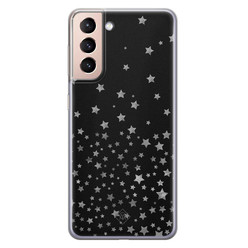 Casimoda Samsung Galaxy S21 Plus siliconen hoesje - Falling stars