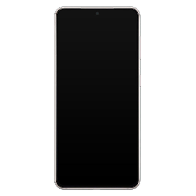Casimoda Samsung Galaxy S21 Plus siliconen hoesje - Marmer zwart