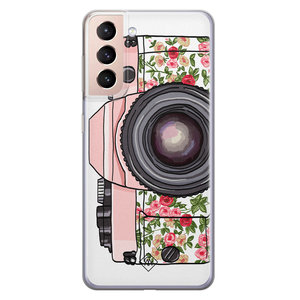 Casimoda Samsung Galaxy S21 Plus siliconen hoesje - Hippie camera