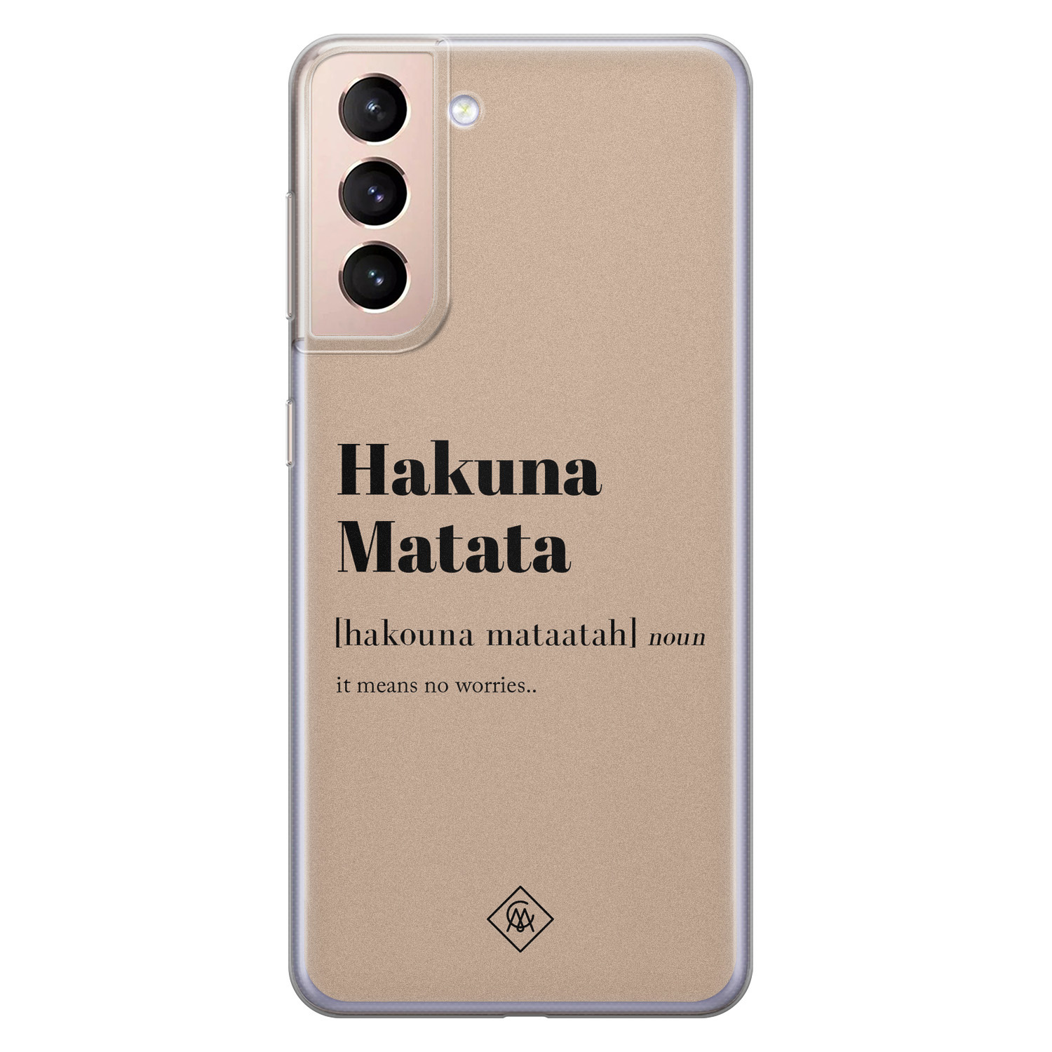 Samsung Galaxy S21 Plus siliconen hoesje Hakuna matata