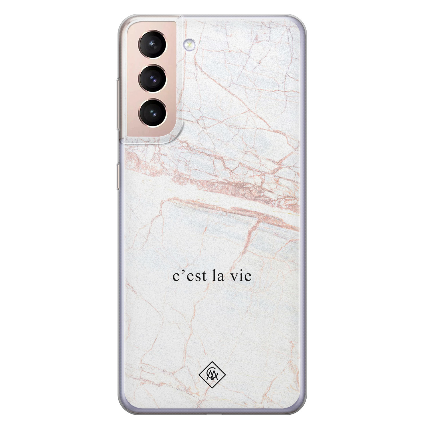 Samsung Galaxy S21 Plus siliconen telefoonhoesje C'est la vie