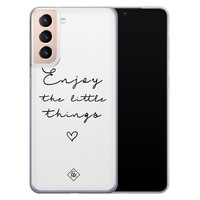 Casimoda Samsung Galaxy S21 Plus siliconen hoesje - Enjoy life