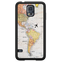 Casimoda Samsung Galaxy S5 hoesje - Wereldkaart