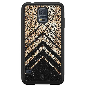 Casimoda Samsung Galaxy S5 hoesje - Chevron luipaard