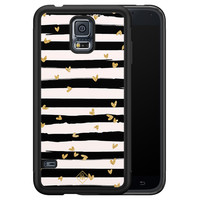 Casimoda Samsung Galaxy S5 hoesje - Hart streepjes