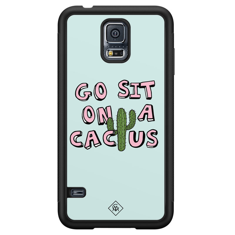Casimoda Samsung Galaxy S5 hoesje - Go sit on a cactus