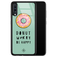 Casimoda Samsung Galaxy A50 glazen hardcase - Donut worry