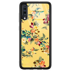 Casimoda Samsung Galaxy A50 glazen hardcase - Florals for days