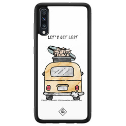 Casimoda Samsung Galaxy A50 glazen hardcase - Let's get lost