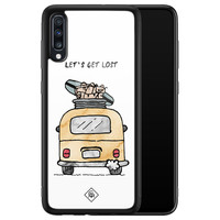 Casimoda Samsung Galaxy A50 glazen hardcase - Let's get lost