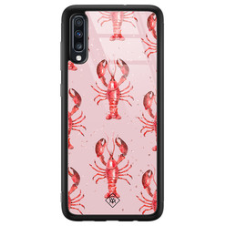 Casimoda Samsung Galaxy A50 glazen hardcase - Lobster all the way