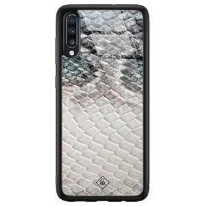 Casimoda Samsung Galaxy A50 glazen hardcase - Oh my snake