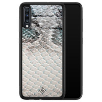 Casimoda Samsung Galaxy A50 glazen hardcase - Oh my snake