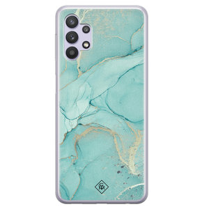 Casimoda Samsung Galaxy A32 5G siliconen hoesje - Touch of mint