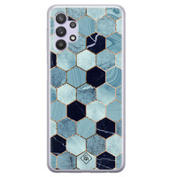 Casimoda Samsung Galaxy A32 5G siliconen hoesje - Blue cubes