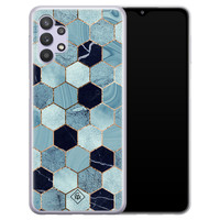 Casimoda Samsung Galaxy A32 5G siliconen hoesje - Blue cubes