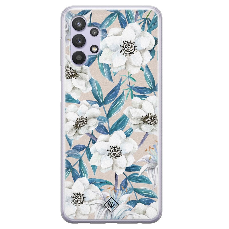 Casimoda Samsung Galaxy A32 5G siliconen hoesje - Touch of flowers