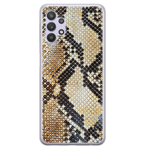 Casimoda Samsung Galaxy A32 5G siliconen hoesje - Golden snake